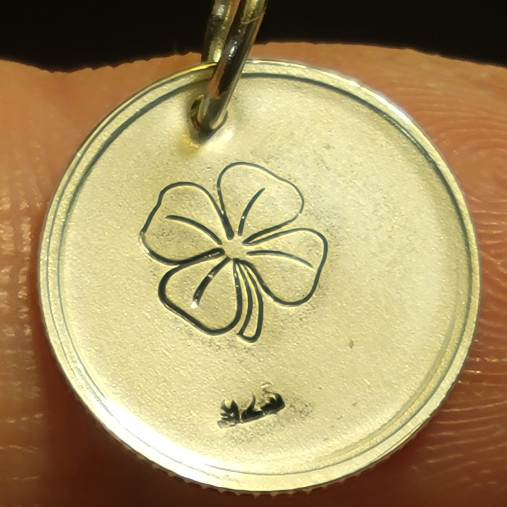 .925 Clover Pendant  - NEW - 20mm - 1g - Handmade - Lucky Clover Charm